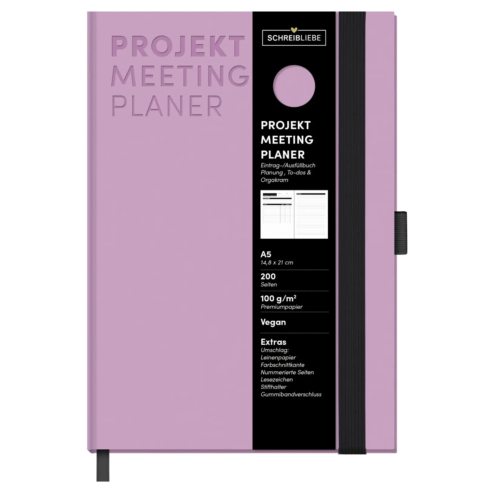 Projekt-Meeting-Planer Flieder 472325
