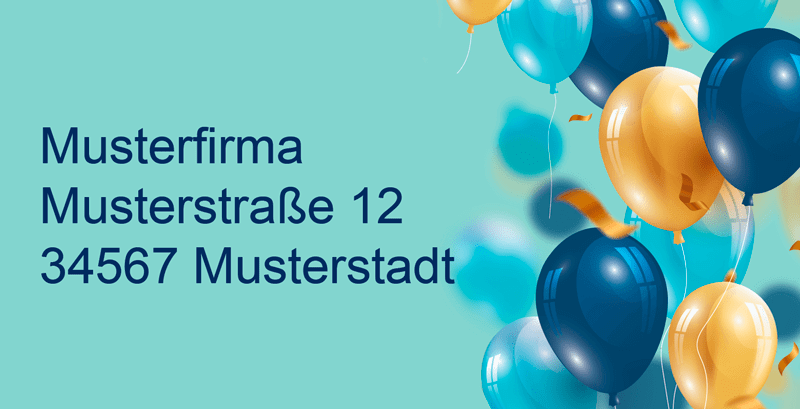 Absenderaufkleber 1323720
