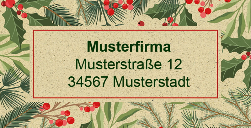 Absenderaufkleber 1323724