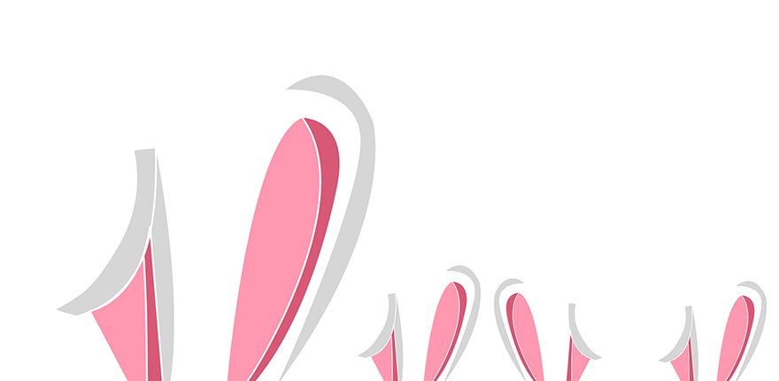 weiße Hasenohren - Rubrikenbild Ostern