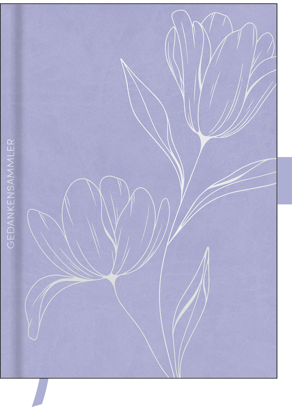 Notizbuch Soft-Touch Flieder, vegan 450923