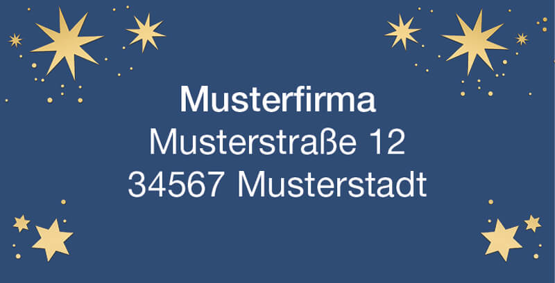Absenderaufkleber 1323730