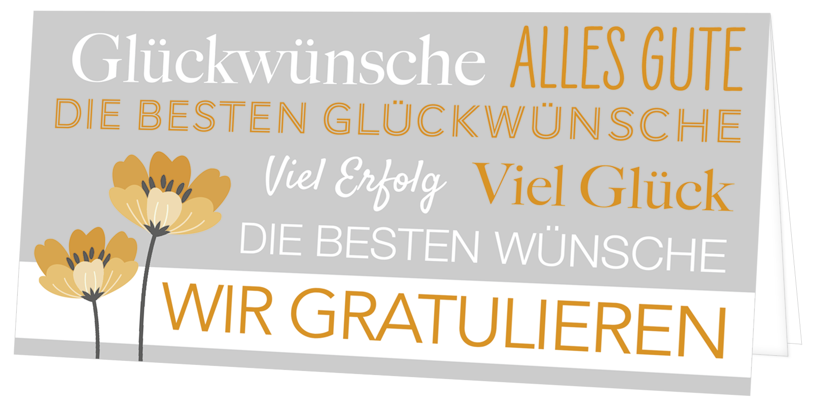Glückwunschkarte 1723