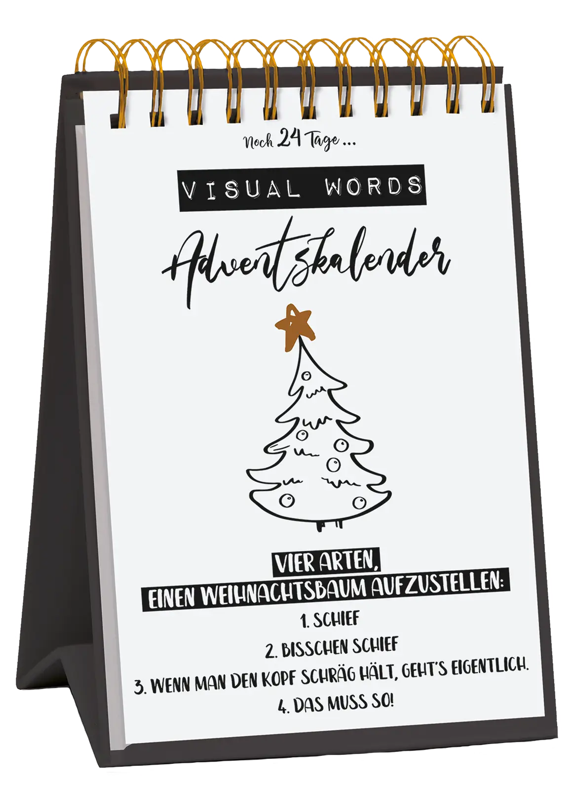 Tisch-Adventskalender 15577 "Visual Words"