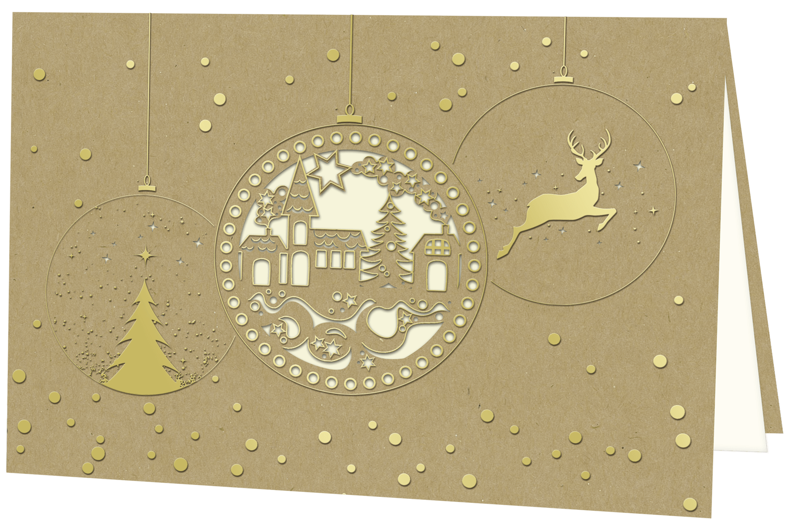 Weihnachtskarte 3304 Naturweiss 903 rot nassklebend +0,14 € Ohne