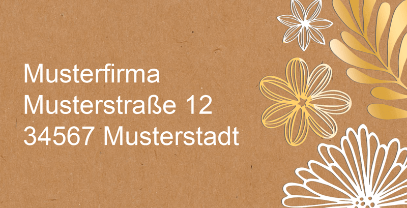 Absenderaufkleber 1323716