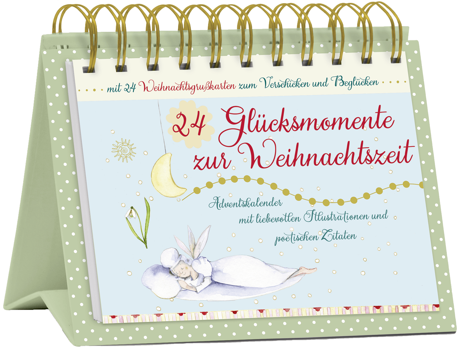 Tisch-Adventskalender "24 Glücksmomente zur Weihnachtszeit", Art. 15567
