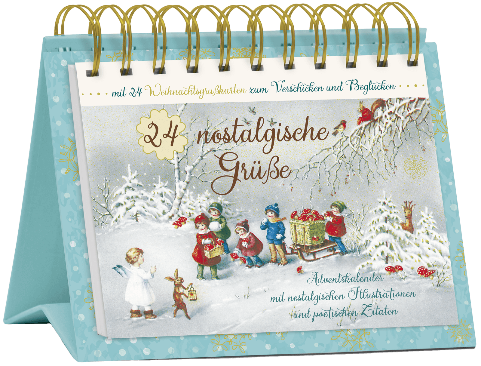 Tisch-Adventskalender "24 nostalgische Grüße", Art. 15568